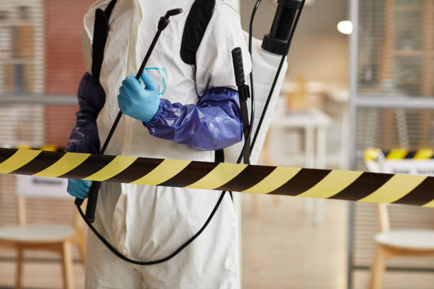 Professional Biohazard Cleanup technician working in Stonewall, TX